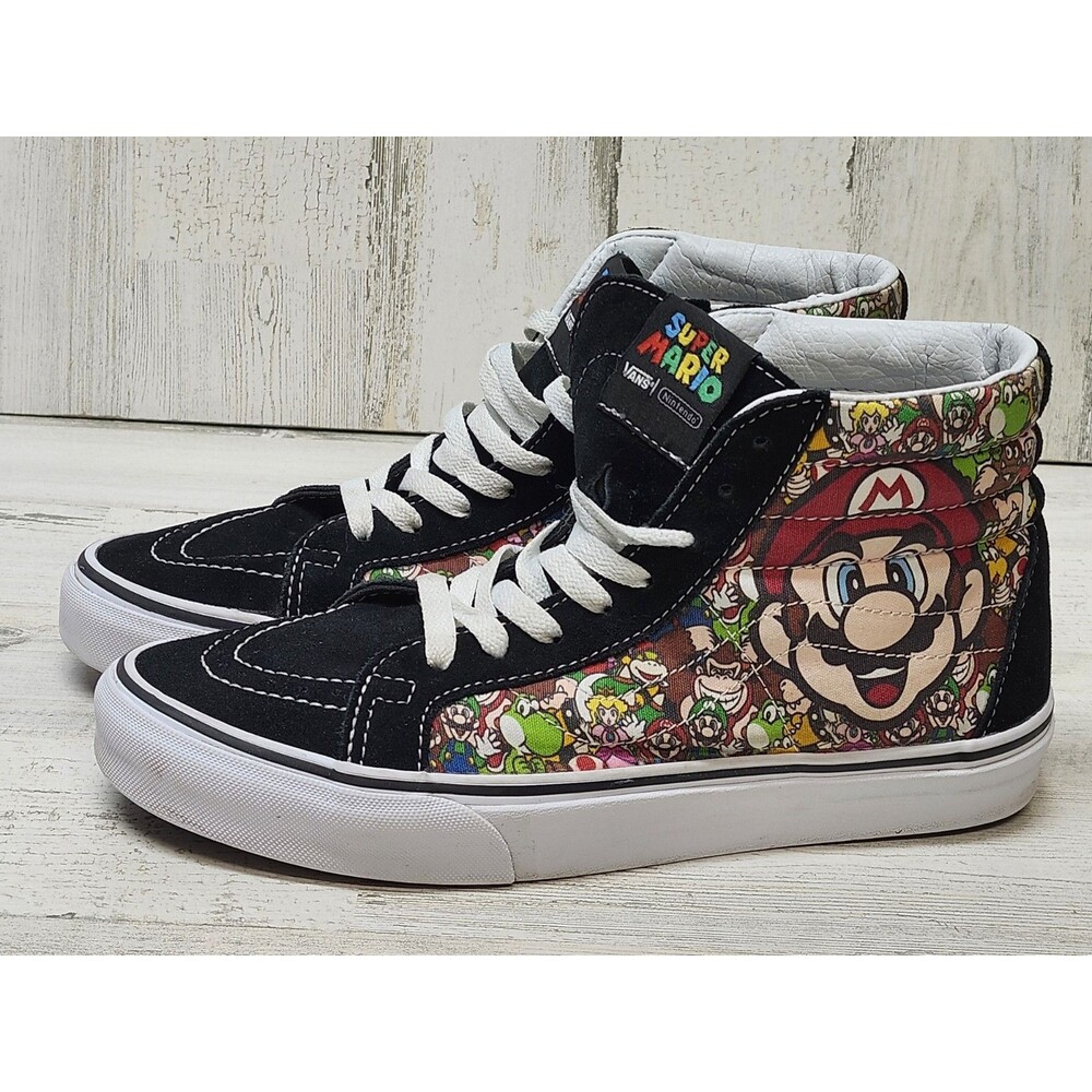 Vans X Nintendo Sneakers Men 8.5 Women 10 SK8-HI Game Over Super Mario Brothers